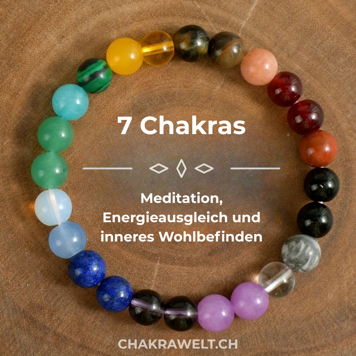 Armband 7 Chakren – Energie im Fluss