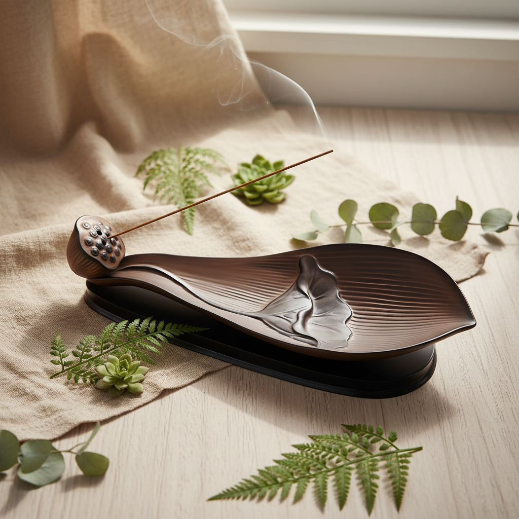 Lotus Keramik Räucherstäbchenhalter